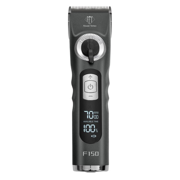 FENICE TOTEM Professional Electric Dog Grooming Clippers, 4000mAh Battery, LCD