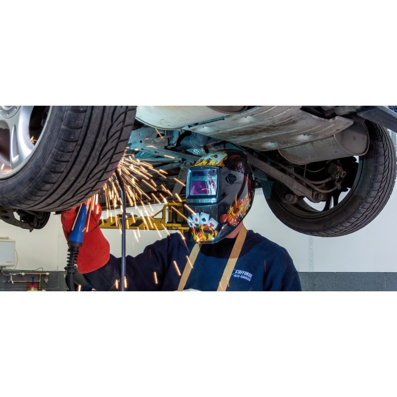 Draper 02515 Auto-Darkening Welding Helmet, Playing Cards