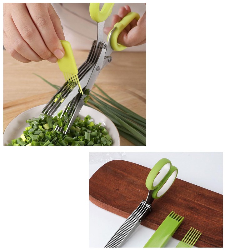 Mirhua シュレッダー ハサミ フ シュレッダーばさみ 5枚刃 ステンレス鋼 多目的はさみ OPP包装 千切り