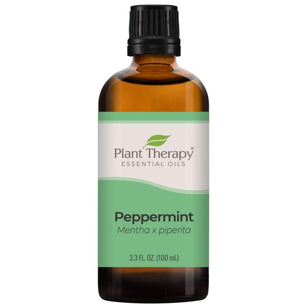 Plant Therapy Peppermint Essential Oil 100% Pure, Undiluted, Natural Aromatherapy, Therapeutic Grade 100 mL (3.3 oz)