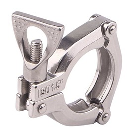 DERNORD 1.5 Inch Three Segment Sanitary Clamp Stainless Steel 304 Tri Clamp Clover ((Tri clamp: 1.5 Inch))