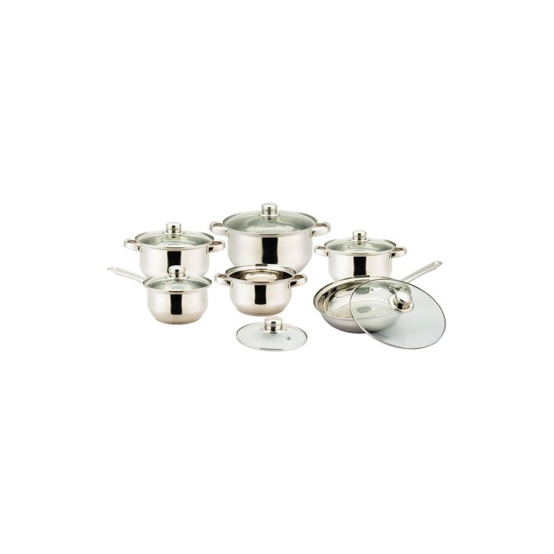 Vannes Series 12 Pc. Stainless Steel Cookware Set