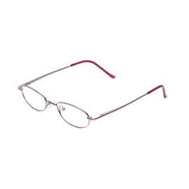 Calabria Metal Flex KIDS 1001 Oval Reading Glasses +1.00 Shiny Lavender Purple Girls 43mm