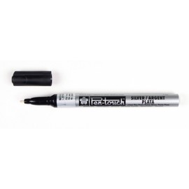 Sakura Pen Touch Paint Marker, Silver 1.0mm Fine #41302-art Craft Pen Maker, Sold individually
