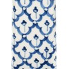 Sea Island Square Monument Glossy Blue and White 5 inch