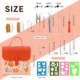 Qzma Needle Felting Kit, Wool Roving 20 Colors Set, Needle Felting Starter Kit Felt Molds with Portable Storage Box for DIY Craft Home Decoration Gift