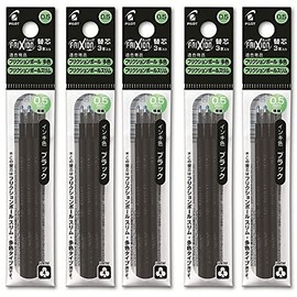 Pilot FriXion Ball Slim Refill 0.5mm Black LFBTRF30EF3B 3 Pack Set