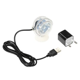Aquarium Waterproof LED Spotlight Submersible Light Convex Lens Design with Suction Cup Fish Tank Decorative Light Color Changing GTRH