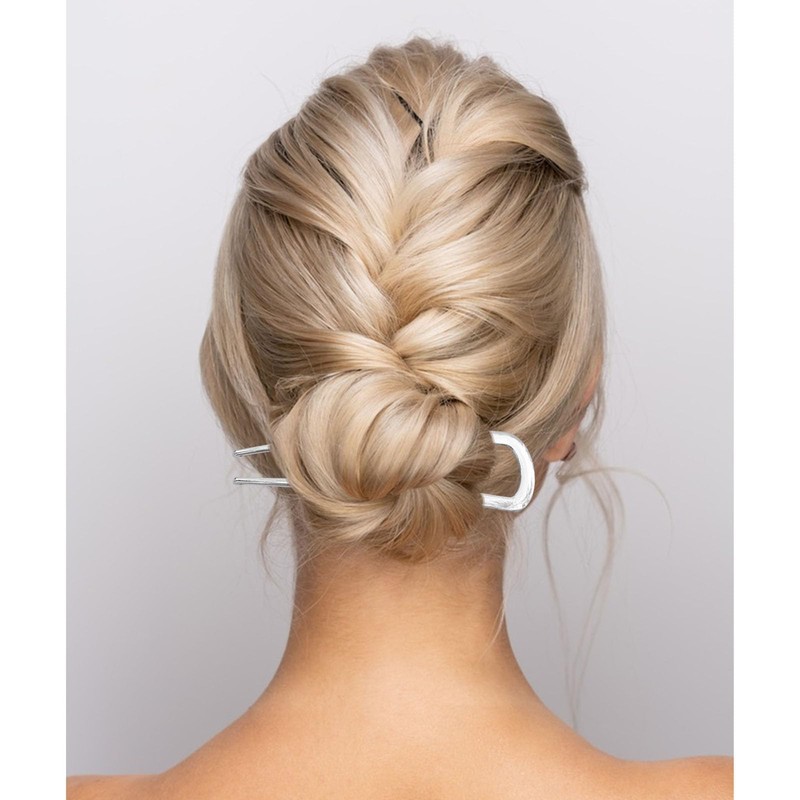 GWAWG Pack of 2 French Hair Pins Metal U-Shaped Hair