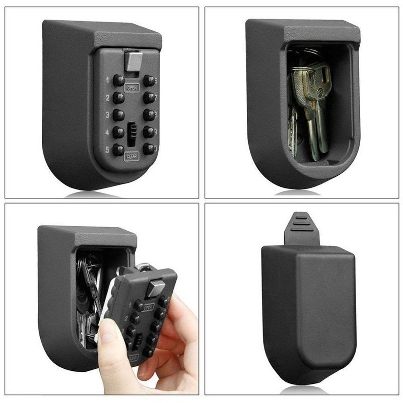Combination Key Lock Box - Best Outdoor Wall Mounted Safe