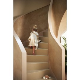 Jollein Badeponcho Kinder 1-3 Jahre - Terry, Wild Rose - 100% Baumwolle - Frottee - GOTS-Zertifiziert - Kapuzenhandtuch für Mädchen und Jungen - Altrosa