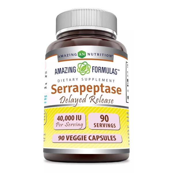 Doctor's Best Serrapeptase 40,000 Spu (90 Cápsulas)  Amazing Formulas