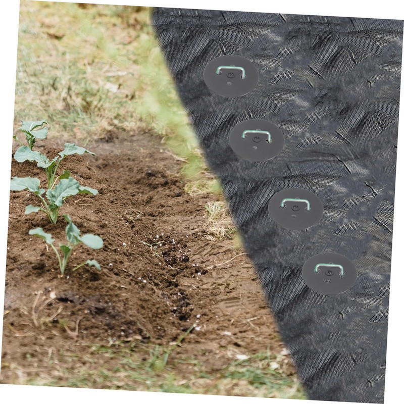 NOLITOY 25 Sets U Shaped Garden Stakes with Gaskets Durable