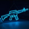Gun Neon Sign M4 Neon Sign for wall decor Large