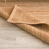 HOMEMONDE Handwoven 8'x10' Jute Area Rug Natural Solid Braided -