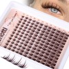 Brown Lash Clusters Wispy Eyelash Clusters Natural Spiky Cluster Eyelash