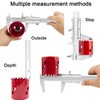 NORTOOLS Vernier - Calibre de metal con micrómetro y regla