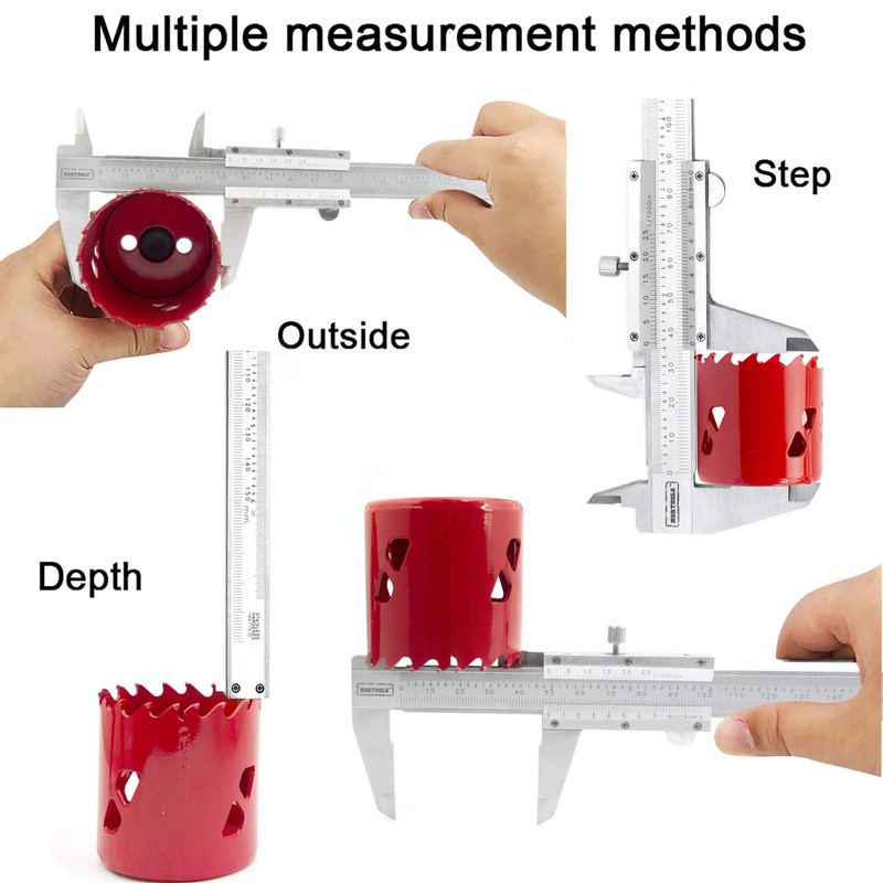 NORTOOLS Vernier - Calibre de metal con micrómetro y regla