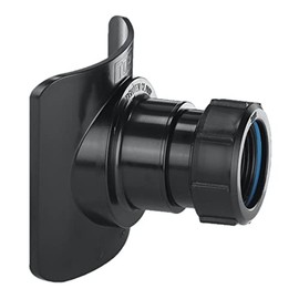 Bossconn110-Bl Mechanical Soil Pipe Boss Connector, 1.25 Inch, Black