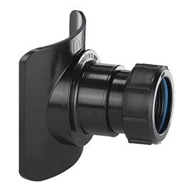 Bossconn110-Bl Mechanical Soil Pipe Boss Connector, 1.25 Inch, Black
