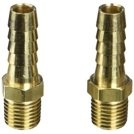 Milton S-602 1/4" MNPT 3/8" ID Hose End Fitting - Pack of 2