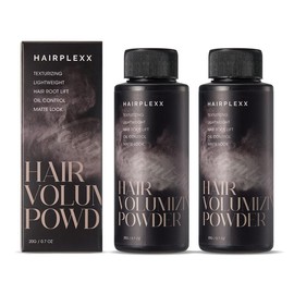 Hairplexx Volumizing Hair Powder for Men and Women, Texture Powder for Texturizing Hair Styling with Matte Finish, Oil Control, Lightweight Feel, for Boys and Girls, 2x 0.7 Oz (Pack of 2 PCS)