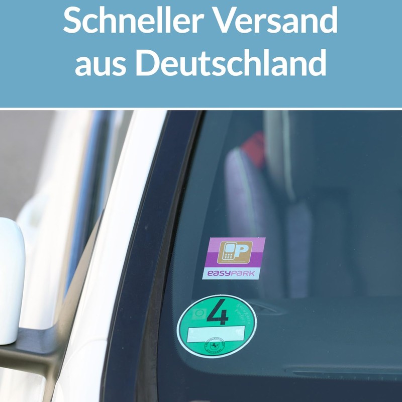 5 x EASYPARK Easy Park Rear Glass Sticker Ticket Sticker
