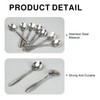 SuriNexCentrics Pack of 8 Tiny Stainless Steel Small Spoons for