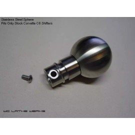 WC Lathe Werks NEW - Hand made - WC Lathe Werks - Corvette C6 Stainless Steel Sphere shift knob