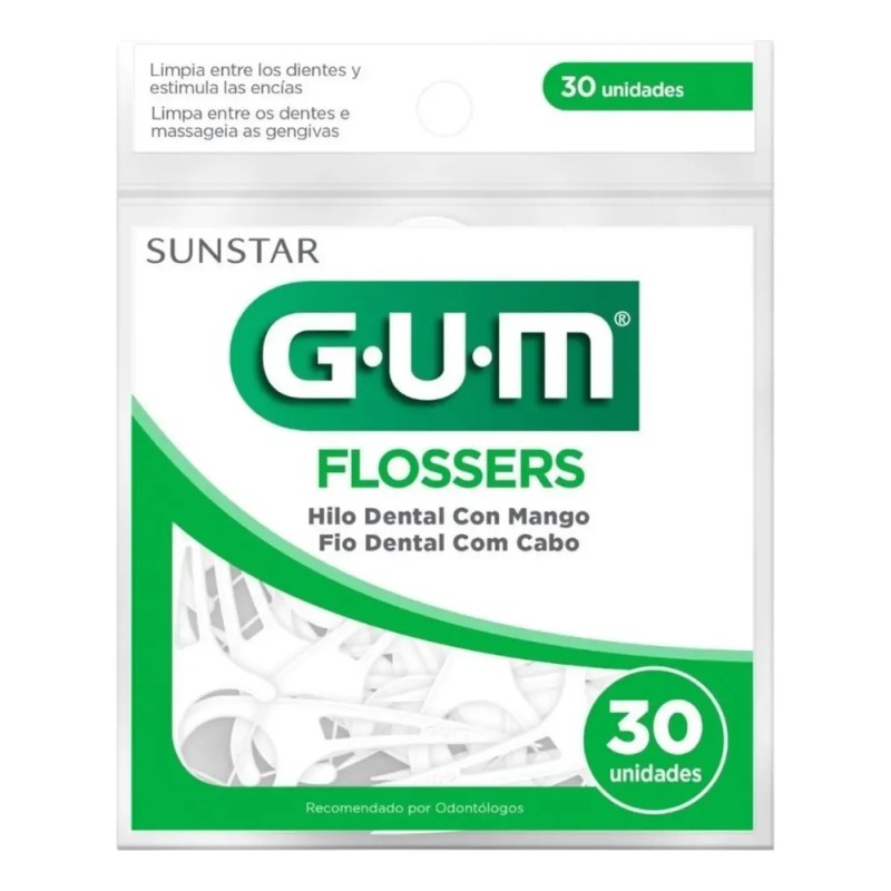 90 Flossers Hilo Dental Orqueta 1cm Gum 3 Packs De