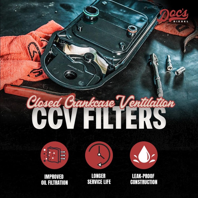Doc's Diesel CCV Filter D804418 | Compatible with RAM 6.7L