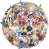 Sea Animals Stickers Transparent Marine Life Sticker Set 50 Pieces