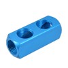 sourcing map G 1/2" Thread 5 Ports 2 Way Manifold