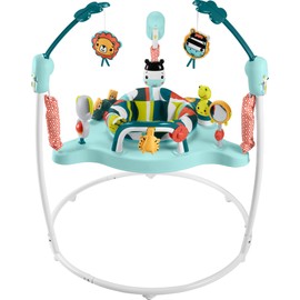 Fisher-Price Baby Bouncer Colorful Corners Jumperoo Activity Center with Music Lights Sounds & Developmental Toys