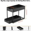 Under Sink Organizer – Sliding Cabinet Storage Rack, Bathroom Kitchen