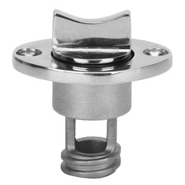 Garboard Drain Plug, 316 Stainless Steel Oval Captive Boat Plug for 1 inch Diameter Hole 3/4 inch NPT Threads Marine, Boating Plumbing Fittings