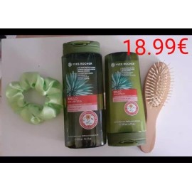 Yves Rocher Shampoo and Conditioner Set Shine, Brush and Hair Elasticator