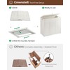 Greenstell Laundry Hamper with lid, No Install Needed, 130L Wicker