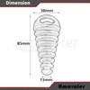 Amavoler Muffler Exhaust Wash Plug Aftermarket Replacement Parts Fit for