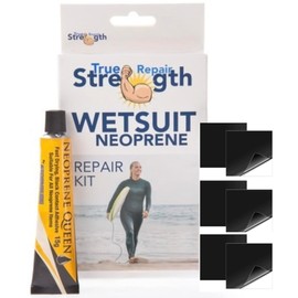 Wetsuit Neoprene Repair Kit - Fix neoprene Wetsuits - Drysuits - Fishing Waders - Neoprene Boots And Gloves - Neoprene Glue And Heavy Duty Instant Fix Tape Patches - Waterproof Long Lasting Repair