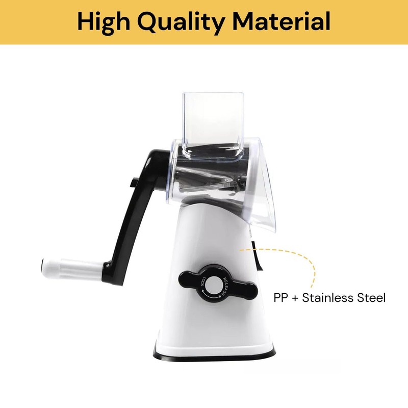 Spendeal Rotary Cheese Grater, 3 in 1 Cheese Shredder Grater