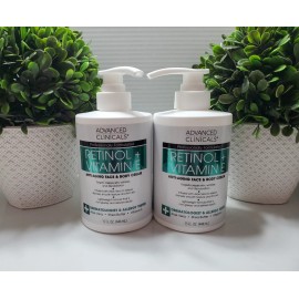 Advanced Clinicals 2X ADVANCED CLINICALS RETINOL + VITAMIN E Anti Aging Face & Body Cream 💙NEW ~
