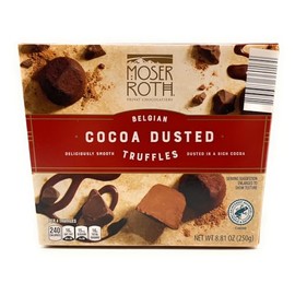 Belgian Cocoa Moser Roth Truffles Dusted in Rich Cocoa 8.81oz/250g – (Pack of 1)