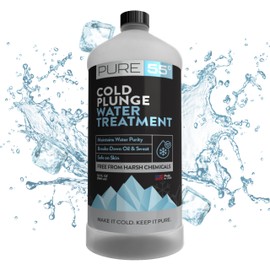 3in1 Cold Plunge Water Treatment, Weekly Natural Ice Plunge Stabilizer & Clarifier, Harsh Chemical Free, Fight Scum & Odors for Clear Waters - Pure55 Made in The USA (32 Fl Oz)