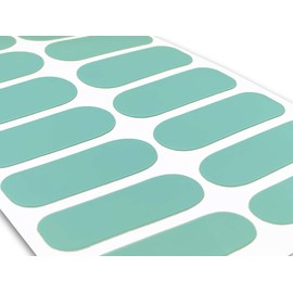 TOUGH GIRLS | 20 Exquisite Gel Nail Polish Strips w/Application Accessories - No UV/LED Lamp Required (Teal)