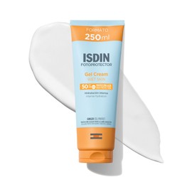 ISDIN Fotoprotector Gel Cream SPF 50, Protector Solar Corporal refrescante e hidratante, Ideal para toda la familia, 250 ml                           