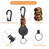 3 Stücke Schlüsselanhänger Ausziehbar, Schlüsselband Ausziehbar, ausweishalter schlüsselbänder ausziehbar mit