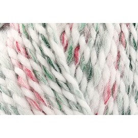 King Cole Christmas Super Chunky Crochet Yarn, Wool Acrylic Blend Knitting Wool for Sweaters, Cardigans, Jackets, Jumpers - 100g Ball - 6103 - Candy Cane - Single (1 Ball)