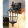EDISHINE Motion Sensor Outdoor Lights,Wall Mount Lantern Lamp for House
