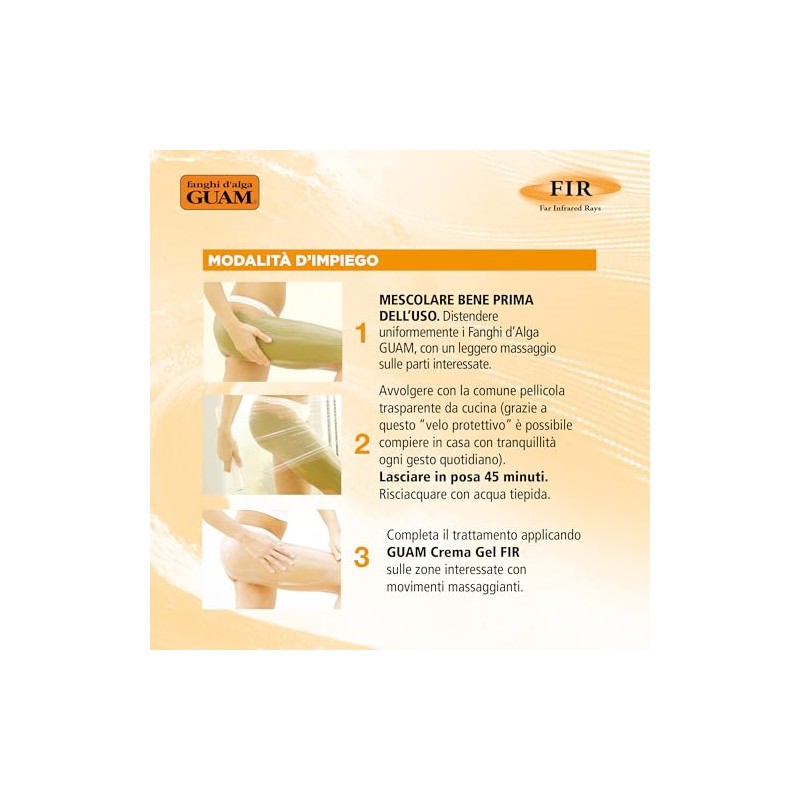 Guam GU2787 Fango pancia e girovita FIR, 500 gr